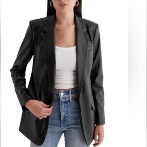 NWT | Express Black Faux Leather Jacket | Medium